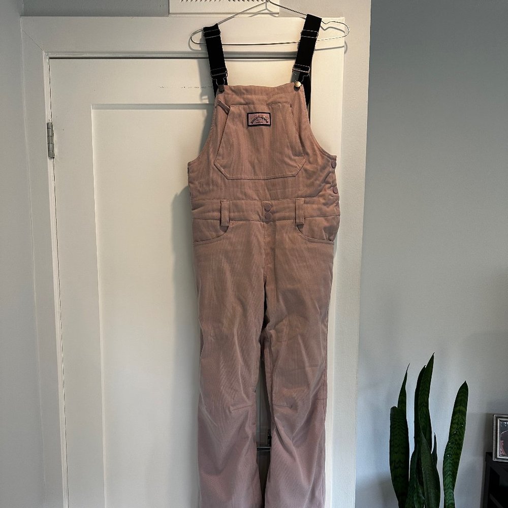 BILLABONG WOMENS RIVA CORD SNOW BIB MEDIUM